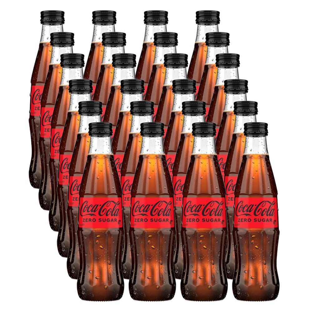 Coca Cola 300ml Coke No Sugar Glass Screw Bottle 24 Pack Buy Drinks Beverages 9300675084413
