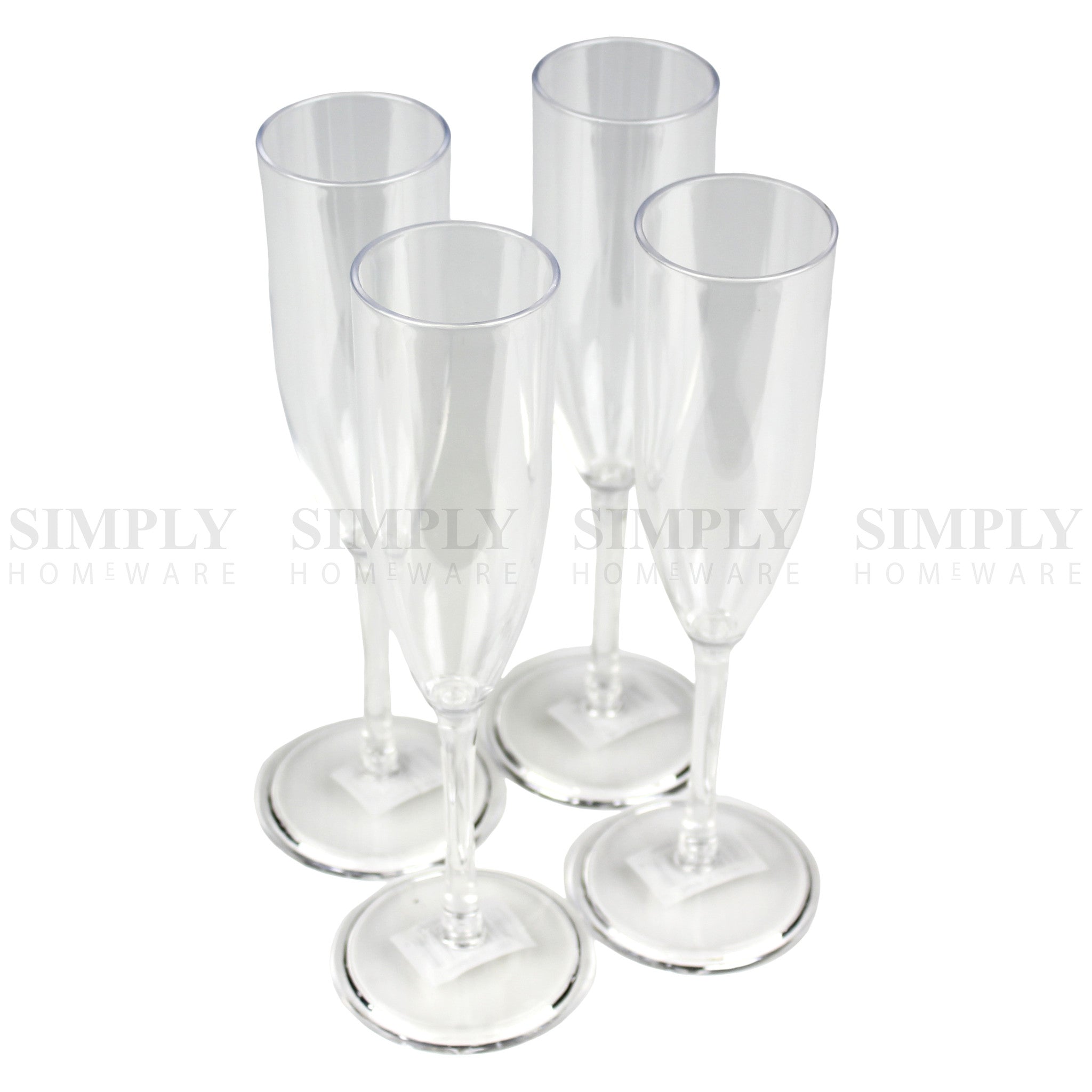 1248x Plastic Wine Glasses Champagne Martini Drinking Glass Bulk Clear