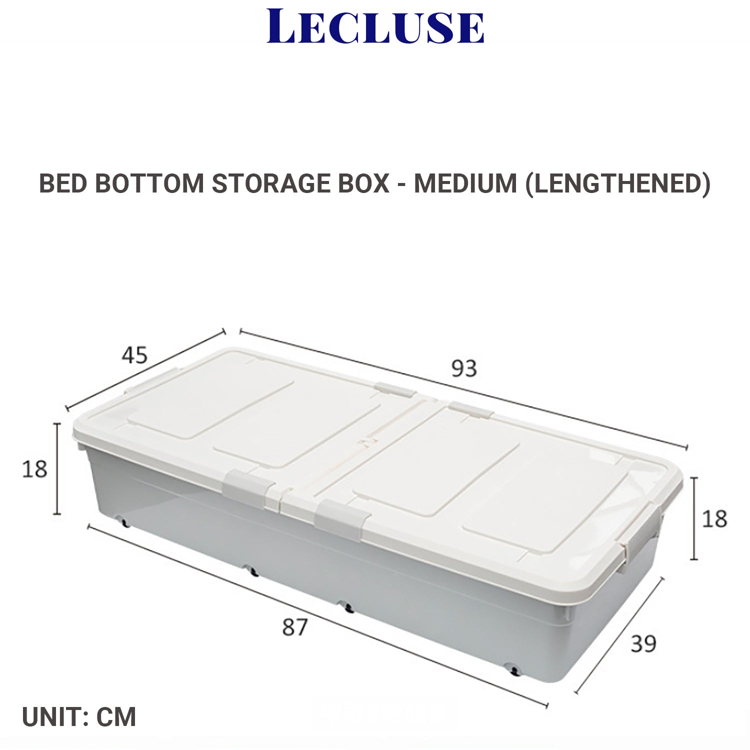 Lecluse Bed Bottom Storage Box Under Case Container Organizer Pully Wheel Pp Bo 9343230109671 - Storage Box For Bottom Of Bed Lecluse Bed Bottom Storage Box Under Case Container Organizer Pully Wheel Pp Bo 9343230109671 - Storage Box For Bottom Of Bed