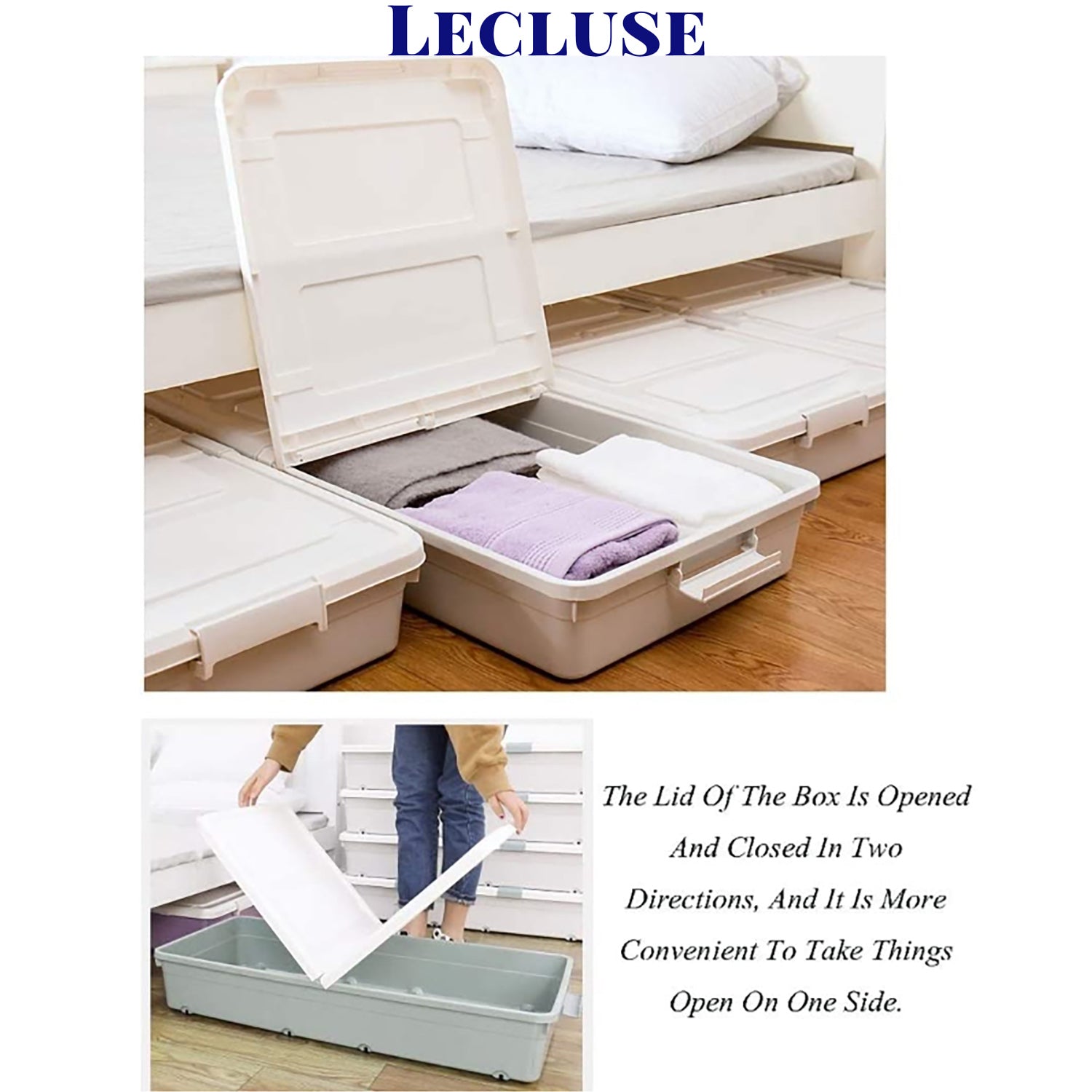 Lecluse Bed Bottom Storage Box Under Case Container Organizer Pully Wheel Pp Bo 9343230109671 - Storage Box For Bottom Of Bed Lecluse Bed Bottom Storage Box Under Case Container Organizer Pully Wheel Pp Bo 9343230109671 - Storage Box For Bottom Of Bed