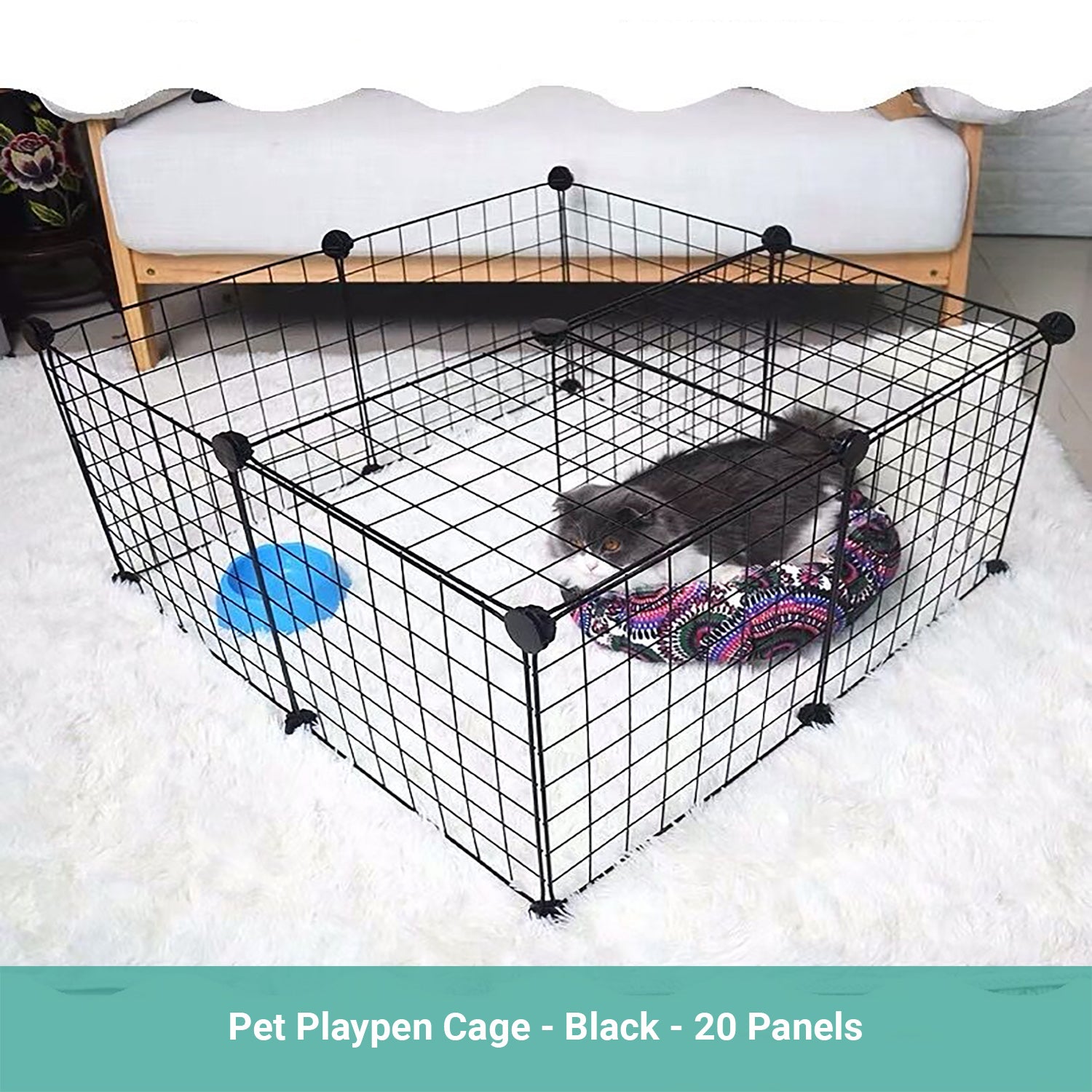 Pipers Pet Fence Cage Dog Playpen Enclosure Panels Puppy 