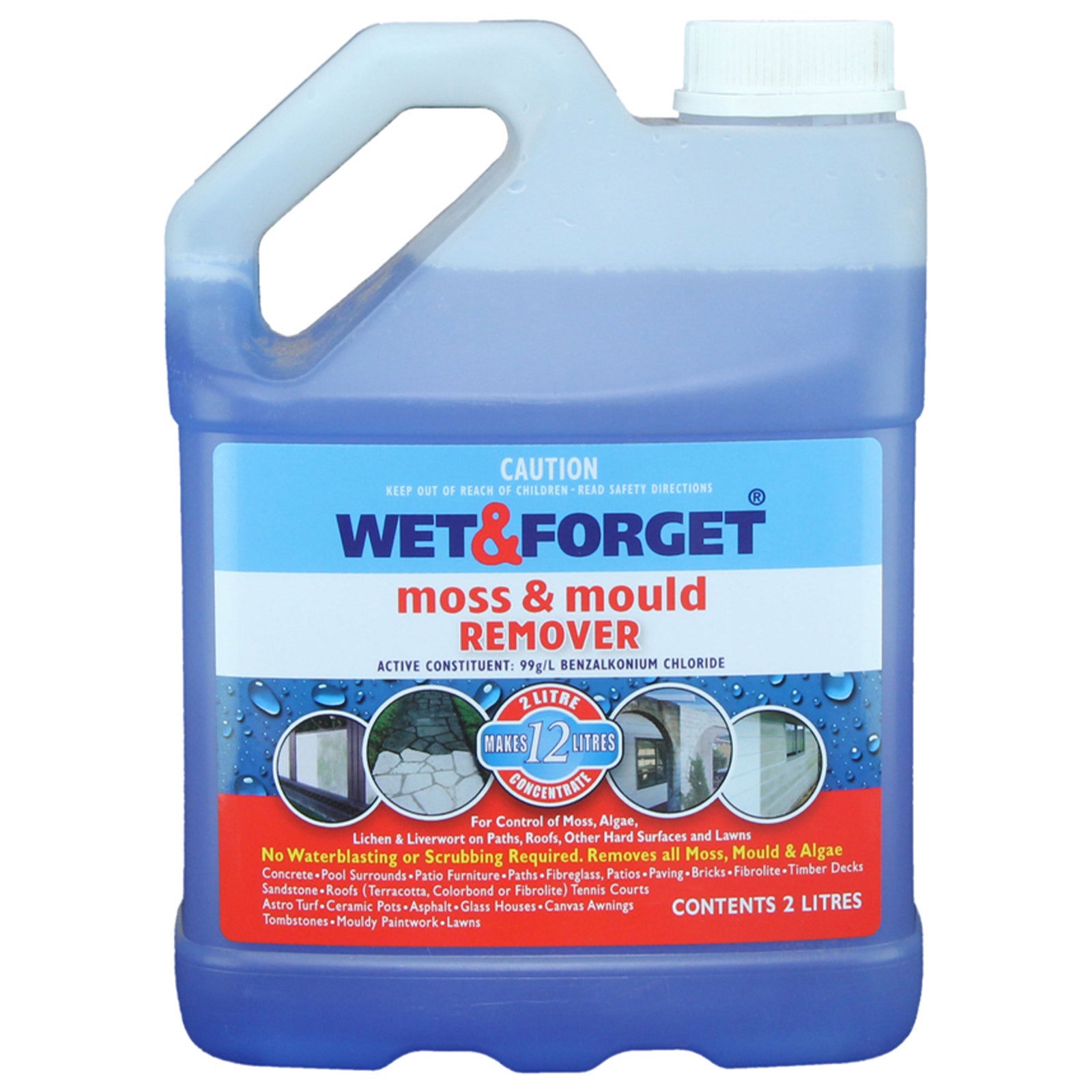 Wet Forget 2L Moss And Mould Remover Buy Cleaning Liquids   Wet Forget Moss And Mould Remover 2l 2453784 00 