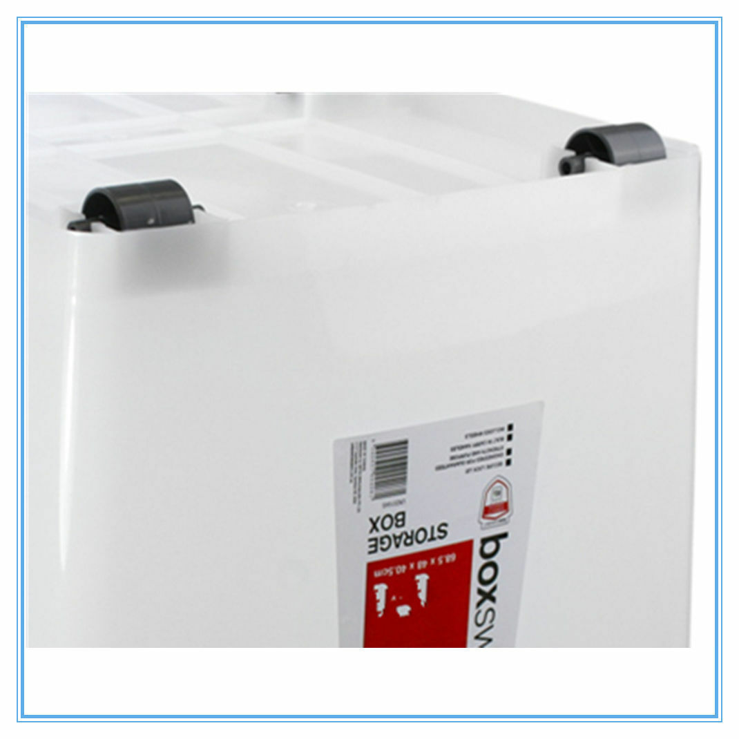 5 x 55L Heavy Duty Large Plastic Storage Tubs 55L Crate Containers Tub
