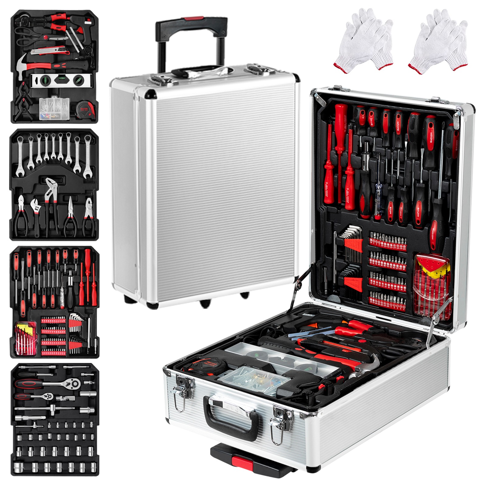 Advwin 799 PCS Tool Kit Set Portable Mechanic Box Toolbox Trolley Case