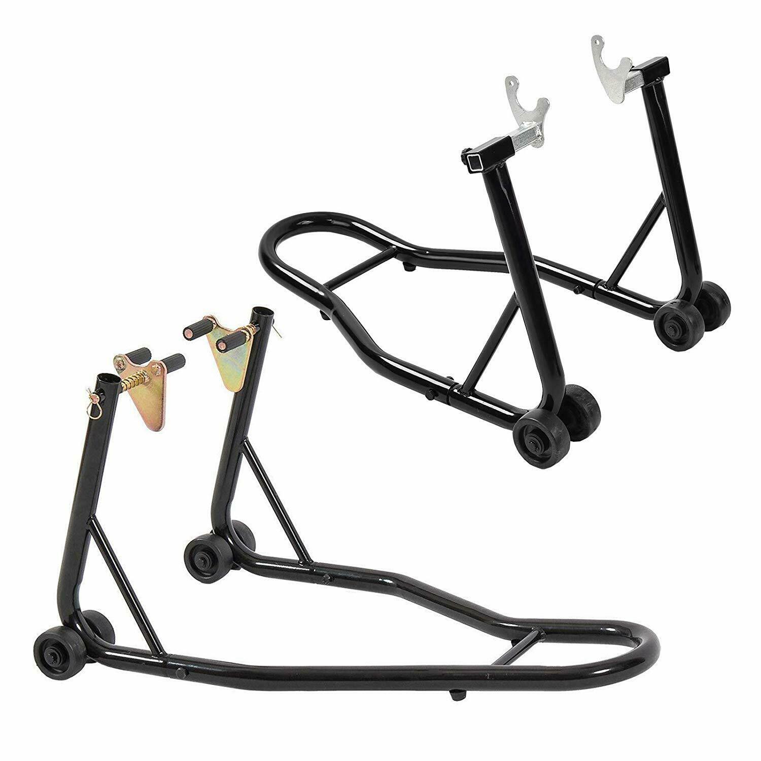 Advwin Motorcycle Bike Front&Rear Stand, Rear Wheel Swingarm Spool Lift ...