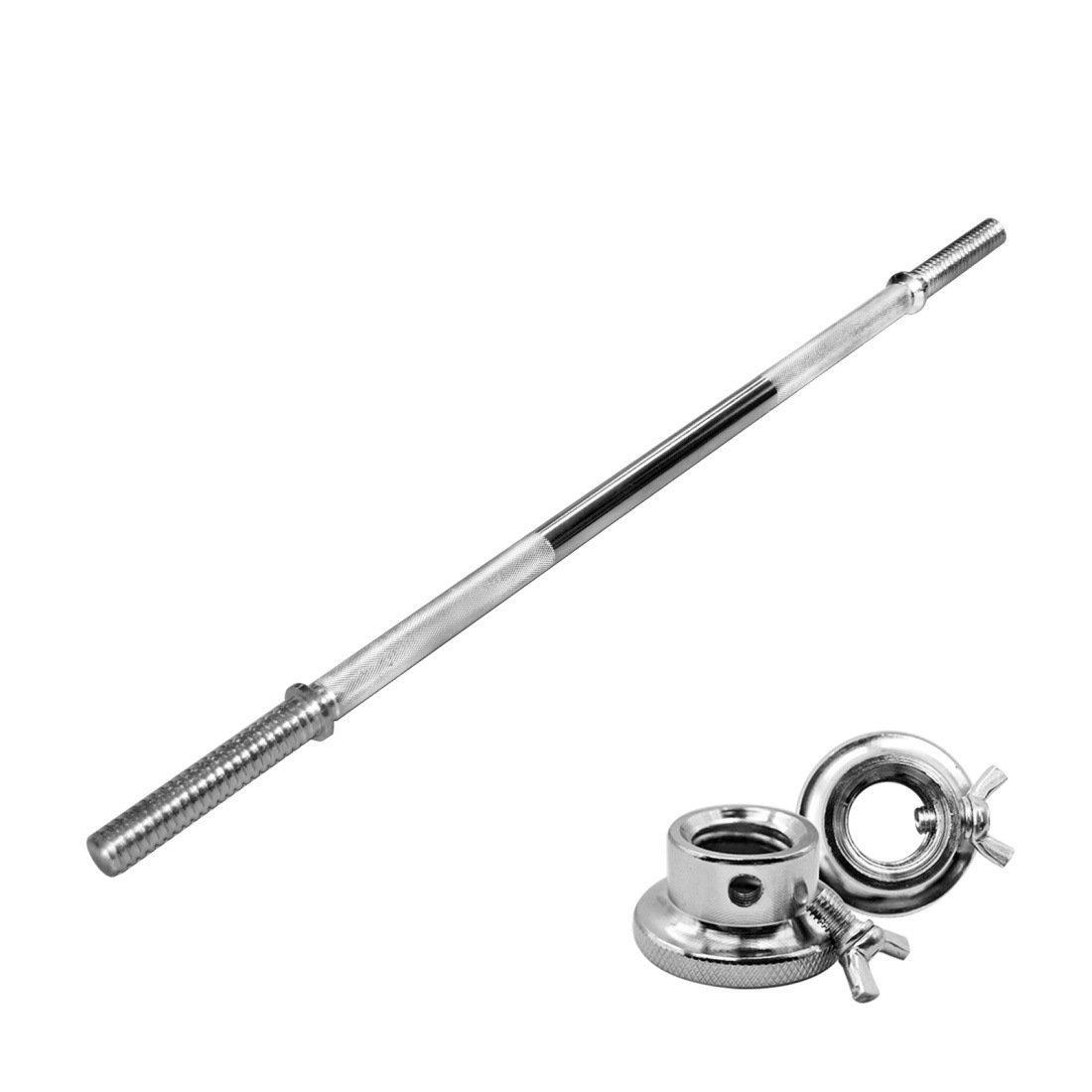 100cm 28mm Diameter Solid Barbell Bar With 2 SpinLock Collars Max