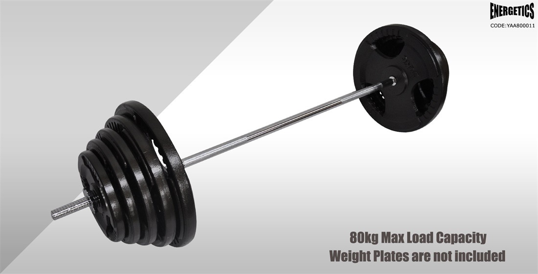 198cm Weight Bar Barbell Bar With 2 Collars Standard 25mm Diameter