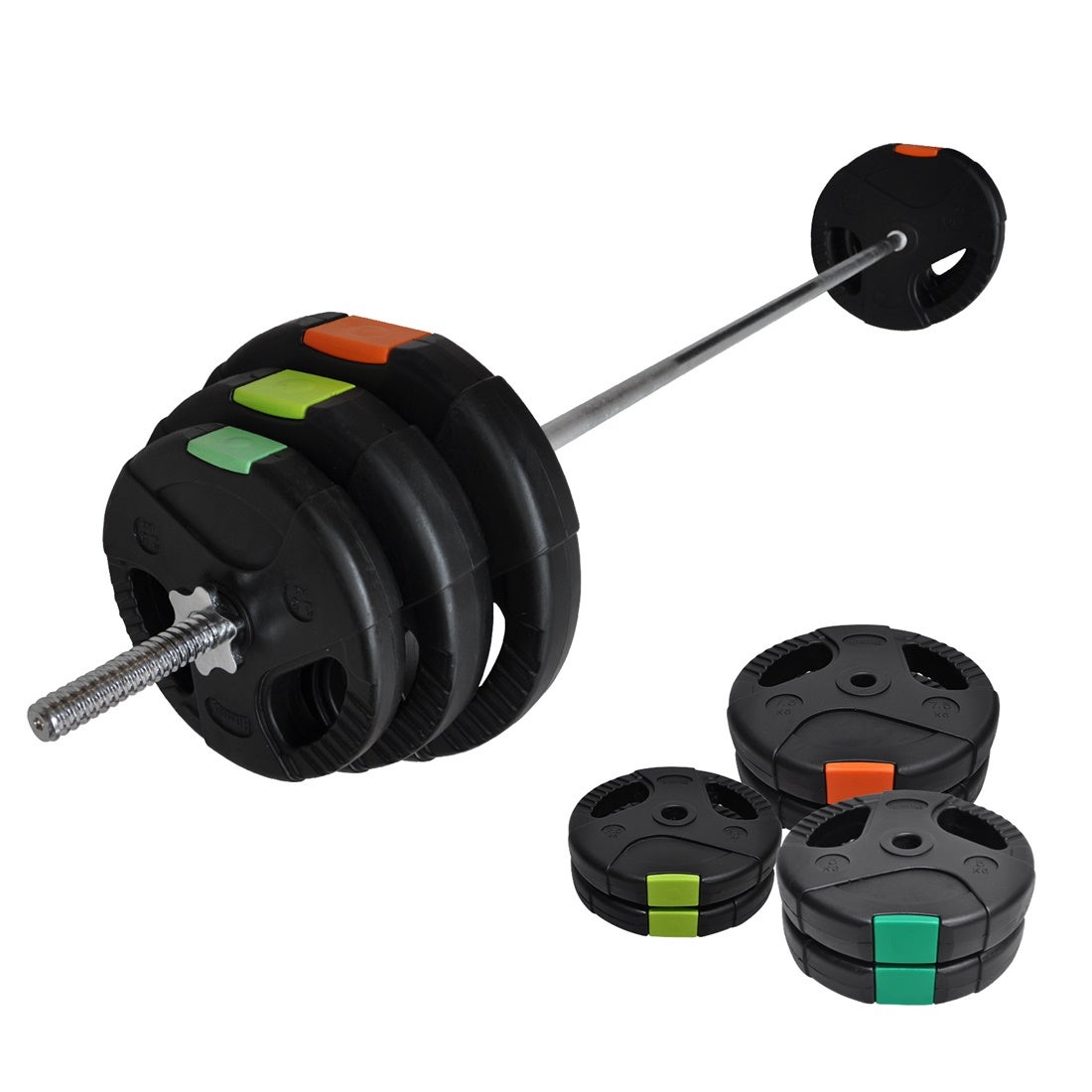 Total 23kg 58kg 198cm Barbell Bar Weight Set Buy Barbells & Weight