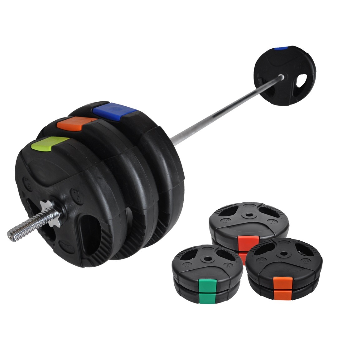 Total 23kg 58kg 198cm Barbell Bar Weight Set Buy Barbells & Weight