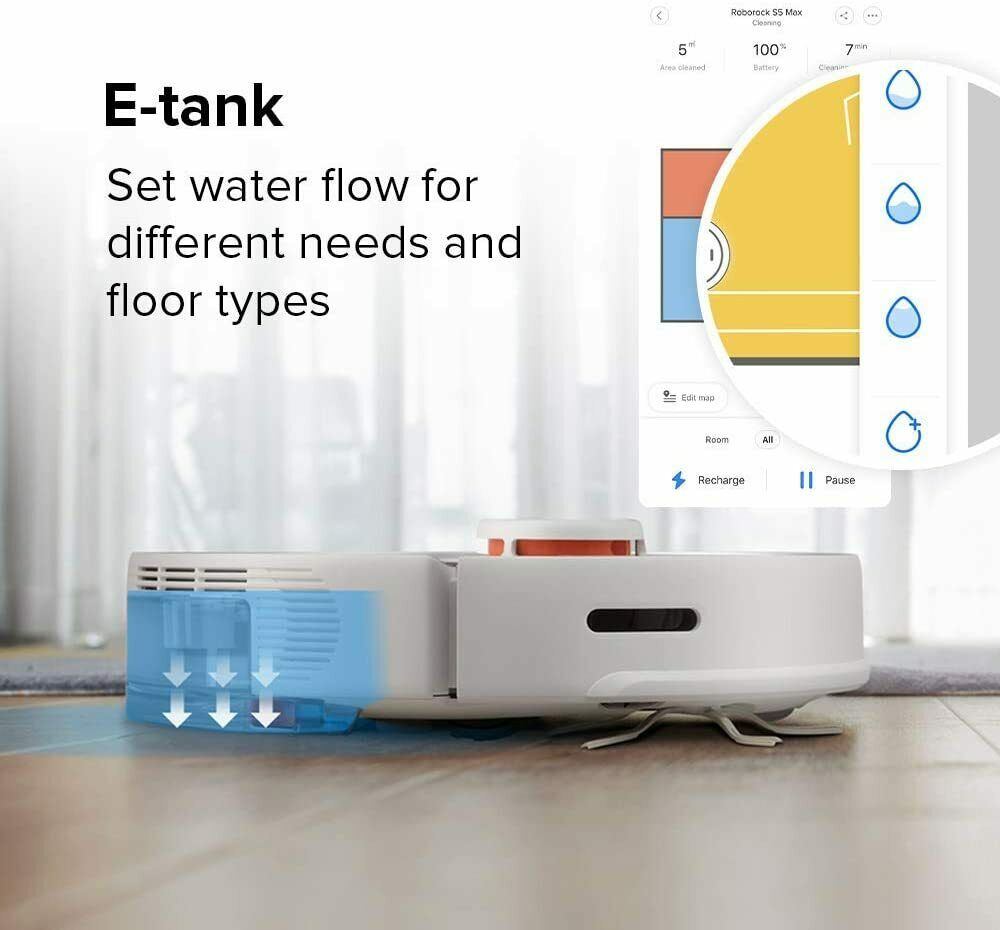 Xiaomi Roborock S5 Max Smart Robot Vacuum & Mop Cleaner 2020 Australian