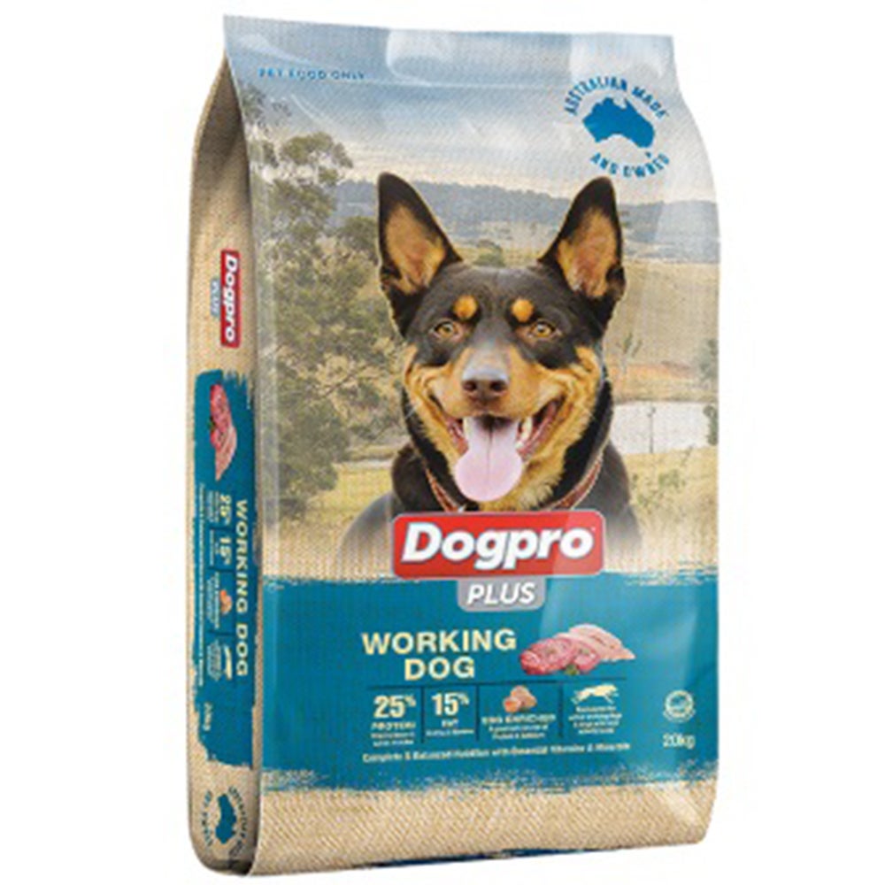 DogPro Plus Working Dog Food Active High Energy Dry Dog Food 20kg | Buy Dog Food - 9315843120008