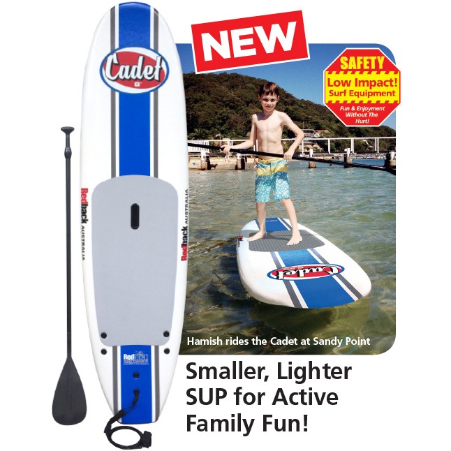 REDBACK CADET KIDS 8 FOOT JUNIOR STAND UP PADDLE BOARD + PADDLE & LEG