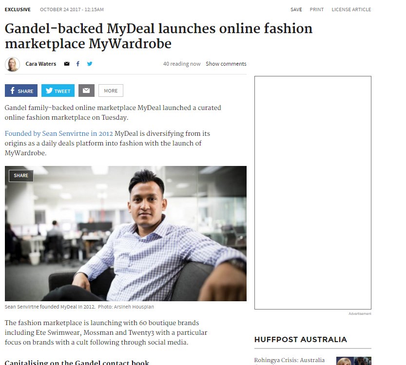 MyDeal Launches MyWardrobe